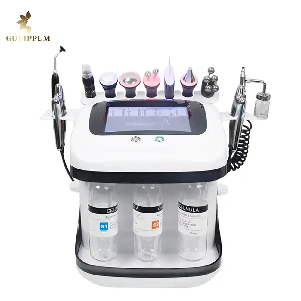 

Hot Selling 10 in 1 Skin Care Deep Cleaning Oxygen Sprayer Face Skin Rejuvenation Blackhead Removal Hydro Dermabrasion Machine
