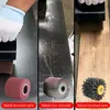 Burnishing Polishing Machine 1400w Surface Conditioning Tool Wire Variable Speed Drawing Machine For Wood Metal Stainless Steel 2