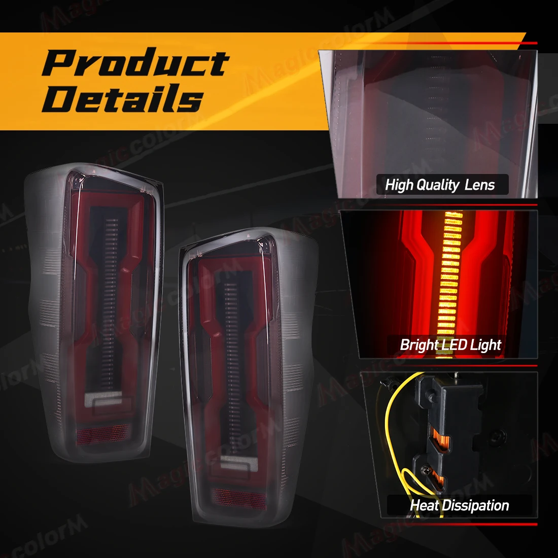 YGYTF(ヤギフ) 車のリアライトカバーテールライトランプ D-MAX DMAX