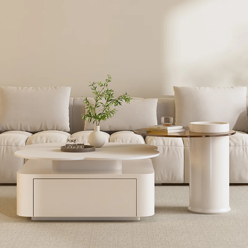 

Tea Modern Table Mesa Smart Hallway Patio Corner Round Coffee Table Home Outdoor Mesas De Centro Para Sala Bedroom Furniture WYZ