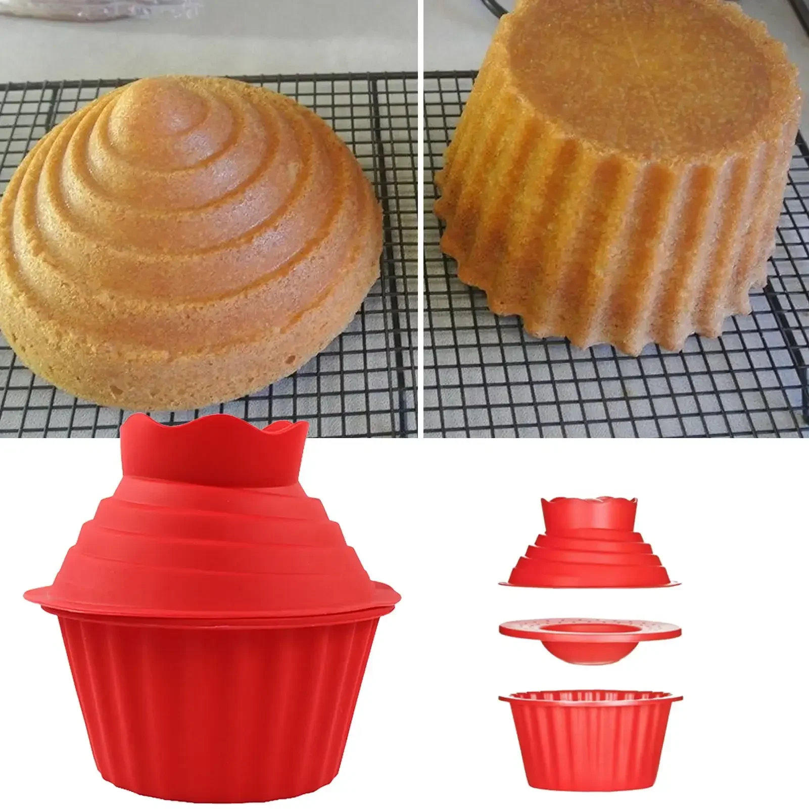 Siliconen mallen voor hars | 6 Delen Antiaanbak Gereedschap - Hars Gieten Fotomuur Mallen,voor Woondecoratie DIY Handwerkprojecten Fondant Chocolade Snoep Koekjes Bakken