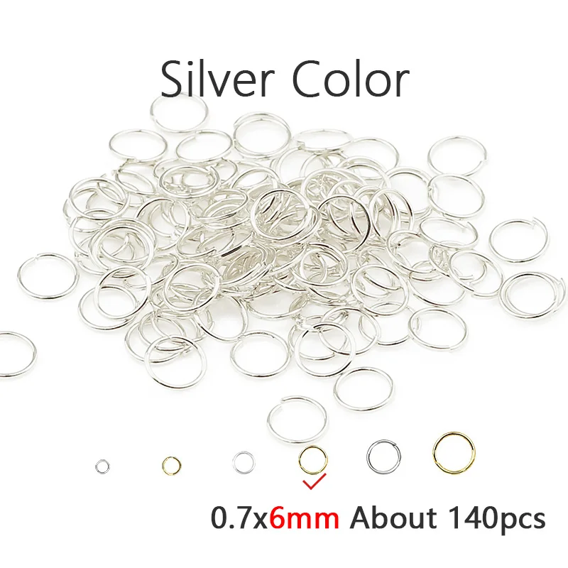 Gold-Plated Brass Jump Rings for Jewelry Making and Crafting