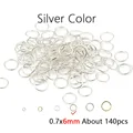 Silver 6mm 140pcs