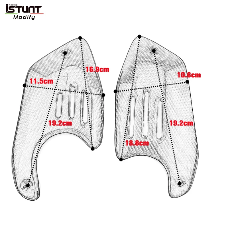 For BMW R NINET Pure Racer Scrambler Side Guard Infill Panels Frame Protector Fairing R NINE T Carbon Fiber Airbox Side Cover - Image 3