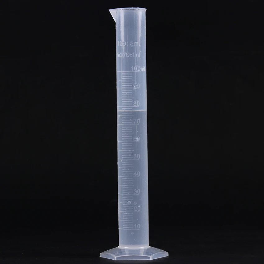 Plastic Measuring Cylinder 1pcs 50ml/100ml/250ml/1000ml Transparent Measuring Plastic Graduated Cylinder Lab Measuring Cup Laboratory Tools