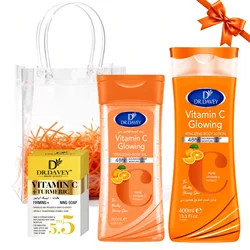 DR.DAVEY VITAMIN C Radiant Skin Care Gift Set - Body Lotion, Soap, and Body Oil for Cleansing, Hydrating, and Moisturizing (VITAMIN C Skin Care)