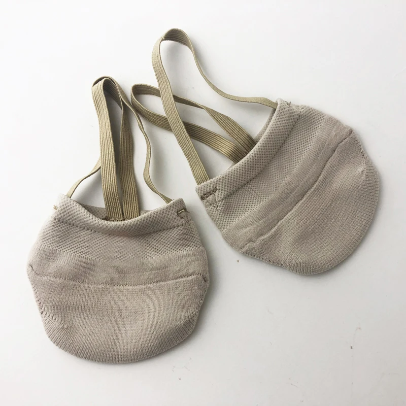 Rhythmic Gymnastics Toe Shoes Soft Half Knitted Socks Ballroom Art Accessories Ginastica Elastic Dance Protection Shoes