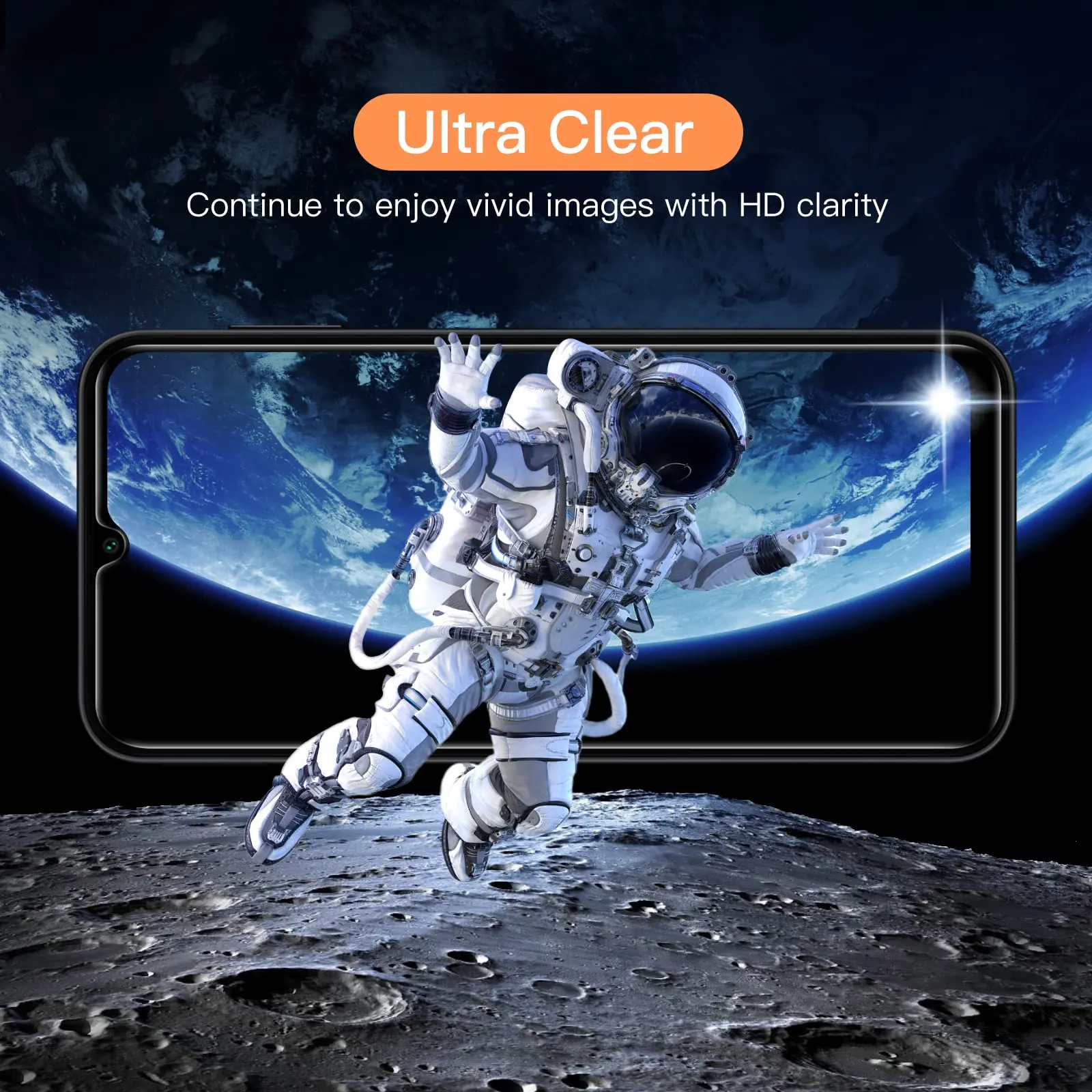 Ultra Clear Tempered Glass Screen Protector - 9H Hardness and Aluminum Reinforcement