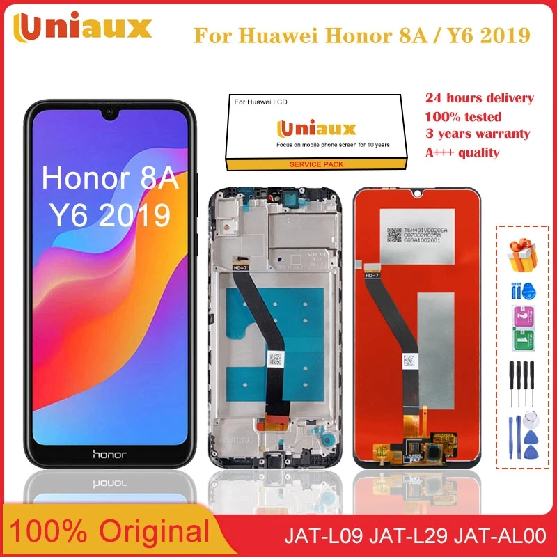 

Оригинальный ЖК-экран 6,09 дюйма для Huawei Honor Play 8A / 8A Pro JAT-L29 AL00 TL00 LX1 L21 LX3 L09, ЖК-дисплей с сенсорным экраном в сборе