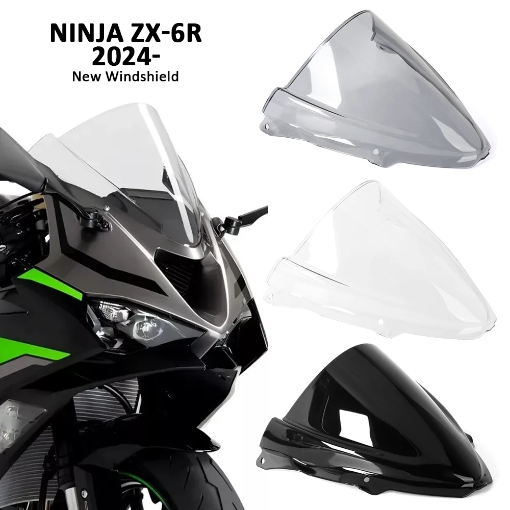 ®️ 2024 2025 For Kawasaki Ninja ZX6R Double Bubble Windscreen