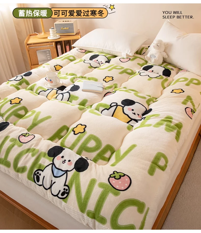 Description Picture 2 of itemTatami Comfortable Mattress Student Dormitory Single Velveteen Warm Soft Mattress Household Thicken Bed mattresses floor mat