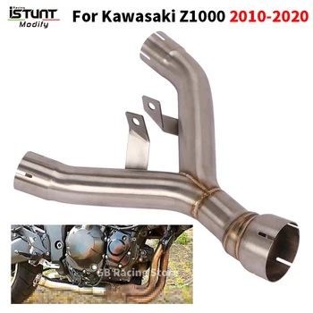 Slip on For Kawasaki Z1000 Z1000SX 2010 - 2020 Motorcycle Exhaust Escape Moto Modify Middle Link Pipe Connect Original Muffler