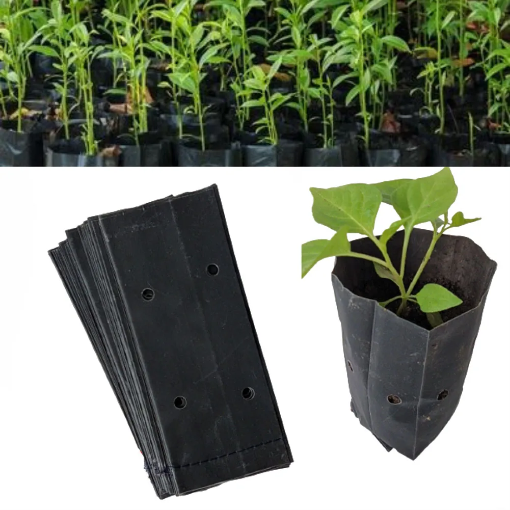 

100PCS Thicken Nursery Bags Plant Grow Bags Garden Vegetable Flower Planting Pots Flower Planting Bags Garden Tool