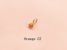  14k Yellow gold Luxury Cubic Zirconia Hanging Piece DIY Jewelry Accessorie Wearing Rope Hand String Item Bracelet Pendant stitch 