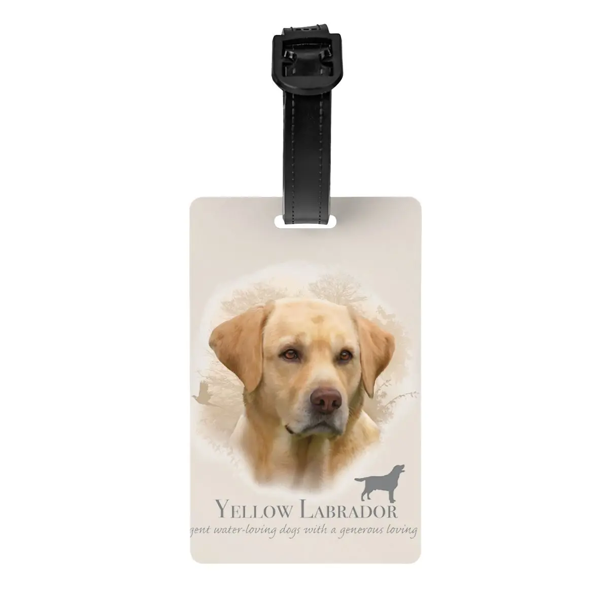 

Custom Yellow Labrador Retriever Dog Luggage Tags Custom Pet Animal Baggage Tags Privacy Cover Name ID Card