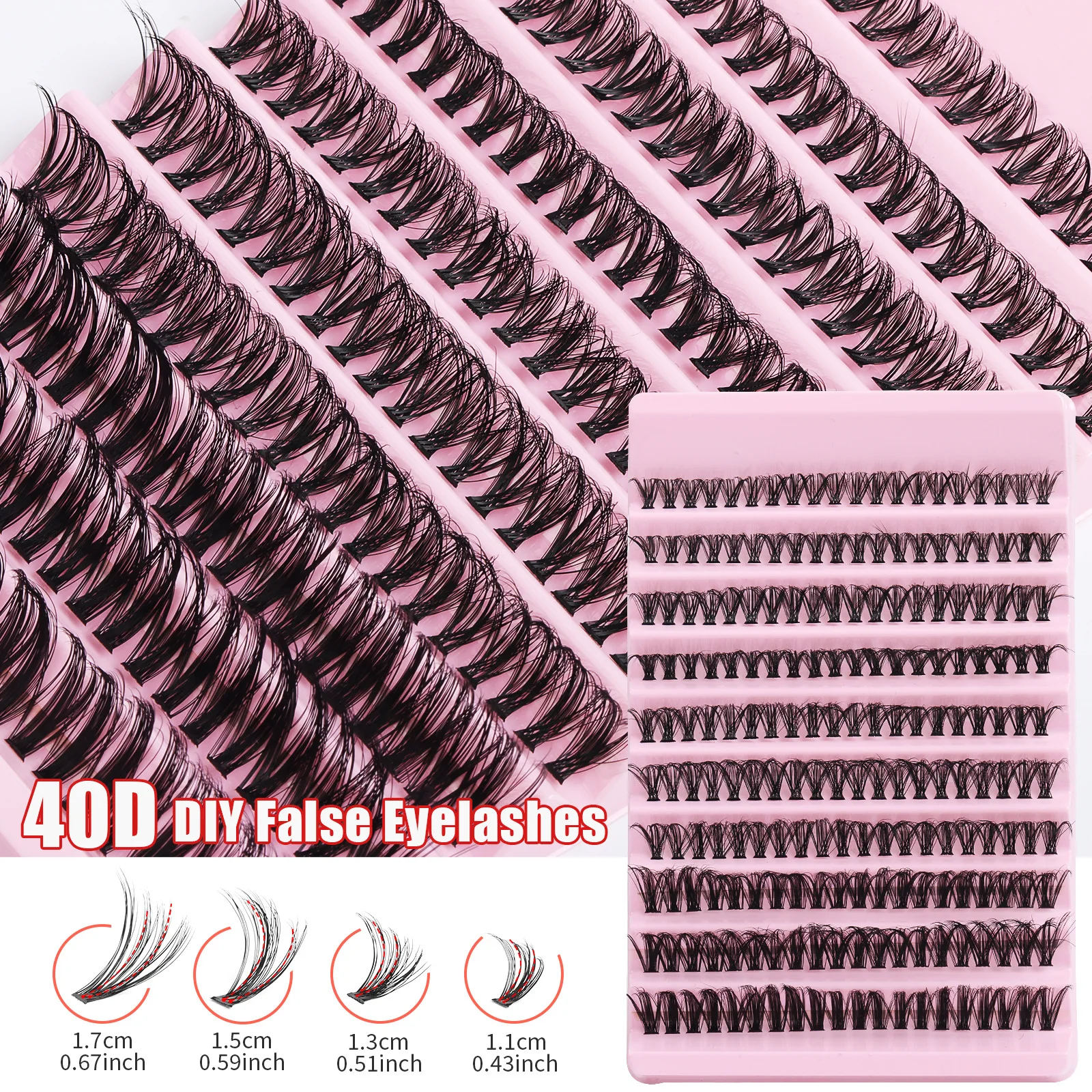 MJ DIY Lashes Extension kit Eyelashes 200 PCS Clusters Lash Bond and Seal Makeup tools for gluing Lashes Gluing Glue Accessories fake eyelashes lash glue lash extension kit eyelash set