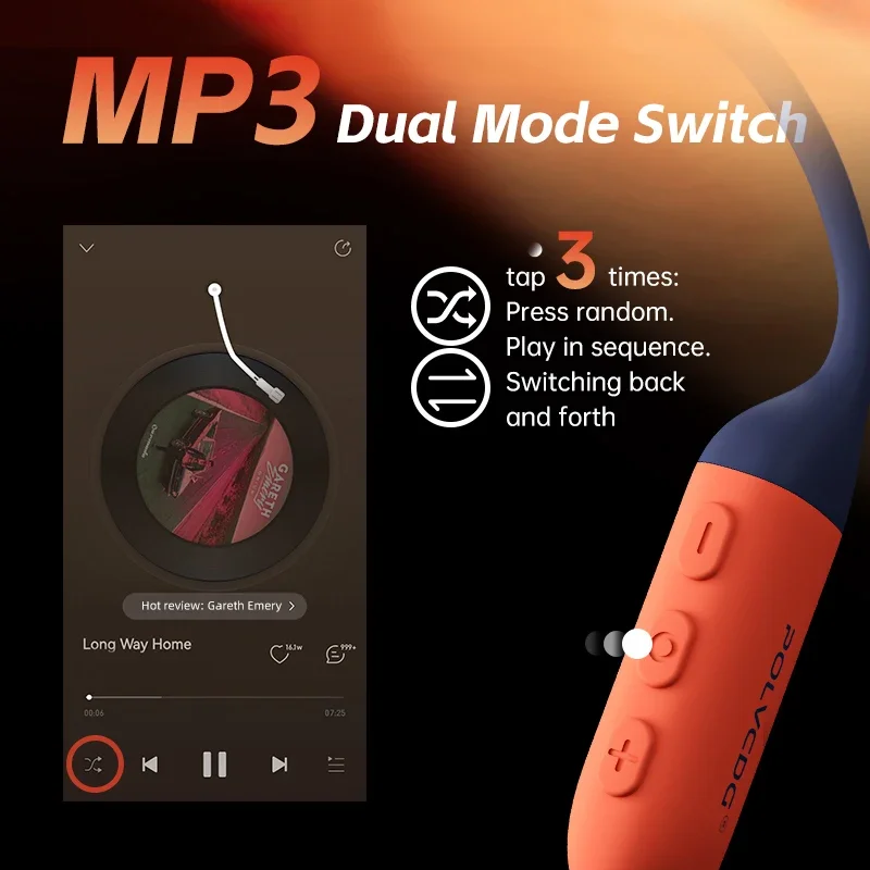 سماعات عظمية رياضية IPX8 مقاومة للماء 32GB