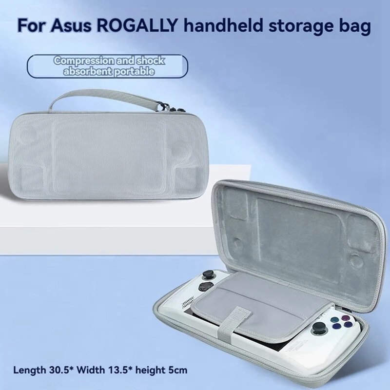 For ASUS ROG ALLY Storage Bag Professional Cover Shockproof Travel Carrying Case For ASUS ROG ALLY Accessorie Grey