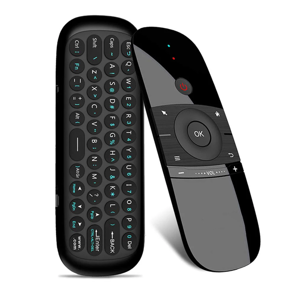 

Wechip W1 Air Mouse 2,4G Беспроводная клавиатура с дистанционным управлением ИК дистанционное обучение 6-осевой датчик движения для Smart TV Android TV Box PC