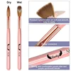 3pcs Kolinsky Acrylic Nail Brush Good Quality Nail Art Mink Brush Wood Handle Gel Builder Manicure Brush Drawing Tools 4