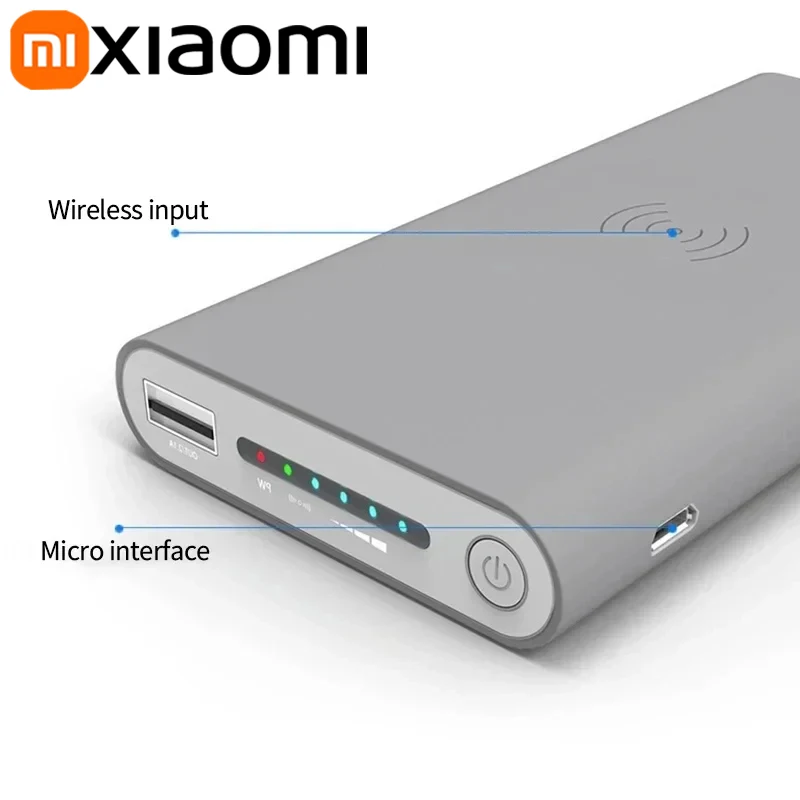 Portable Battery Charger Xiaomi Super Slim Magnetic Wireless Power Bank 200000mAh High Capacity USB-c Two-Way Portable Fast Charger IPhone Samsung