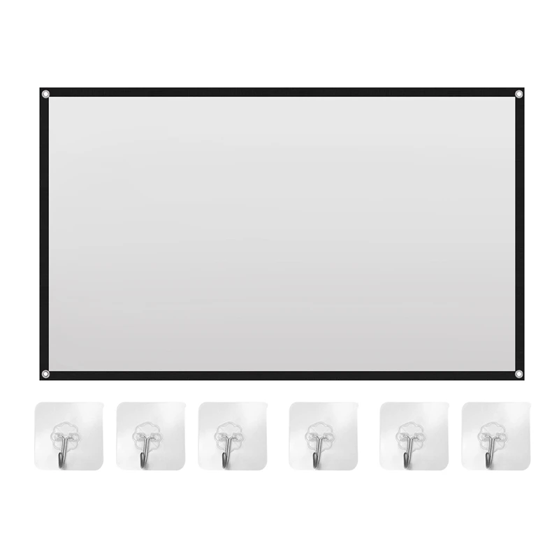 

Projector Screen For Home Theater HD White Foldable Anti-Crease