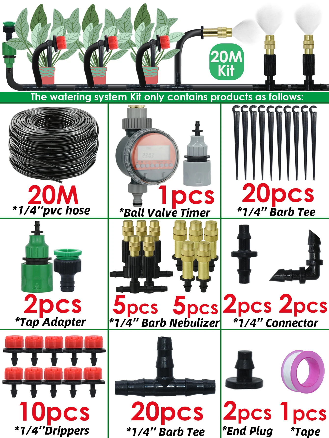 20M-Timer Water Kit