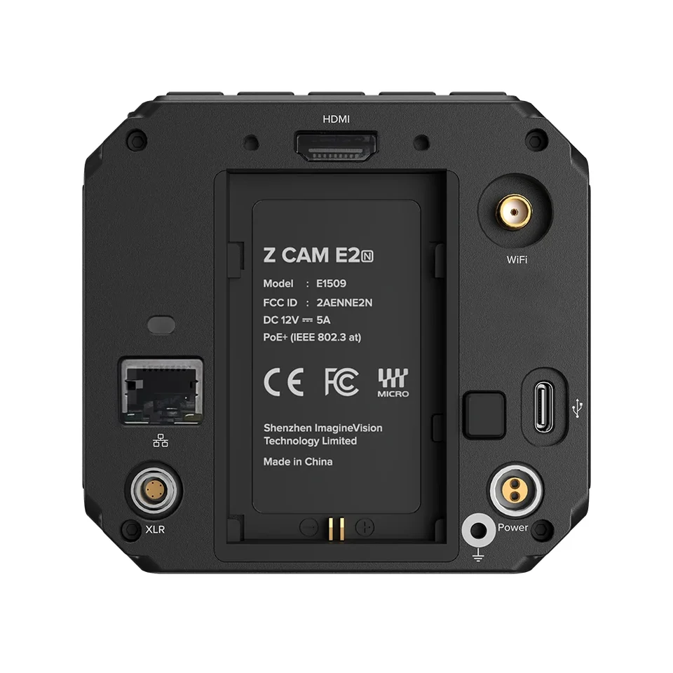 Z CAM E2N 4K NDI HD 라이브 사진 카메라, M43 프레임 MFT 마운트 지지대, 4/3 인치 듀얼 네이티브 ISO CMOS 센서, 최대 4K60 캡처