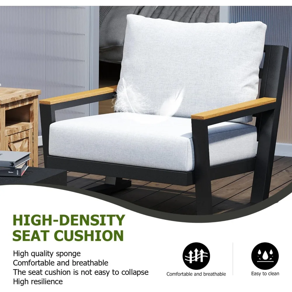 5-Seat Aluminum Outdoor Patio Set 4