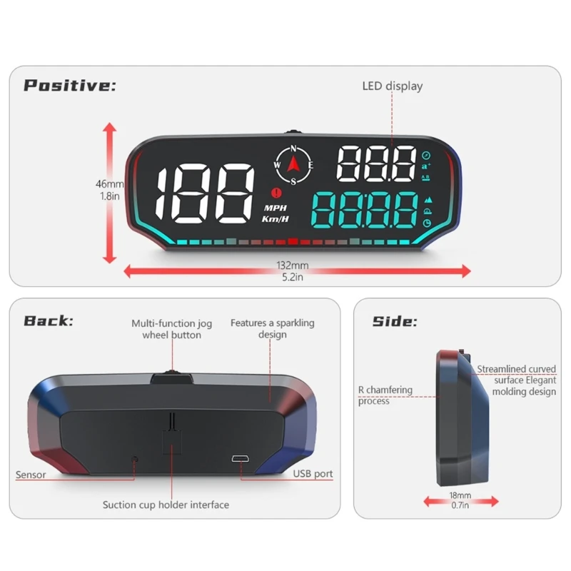 X6HF ڵ ӵ   ÷ KMH/MPH  ӵ  ڵ SUV    USB 