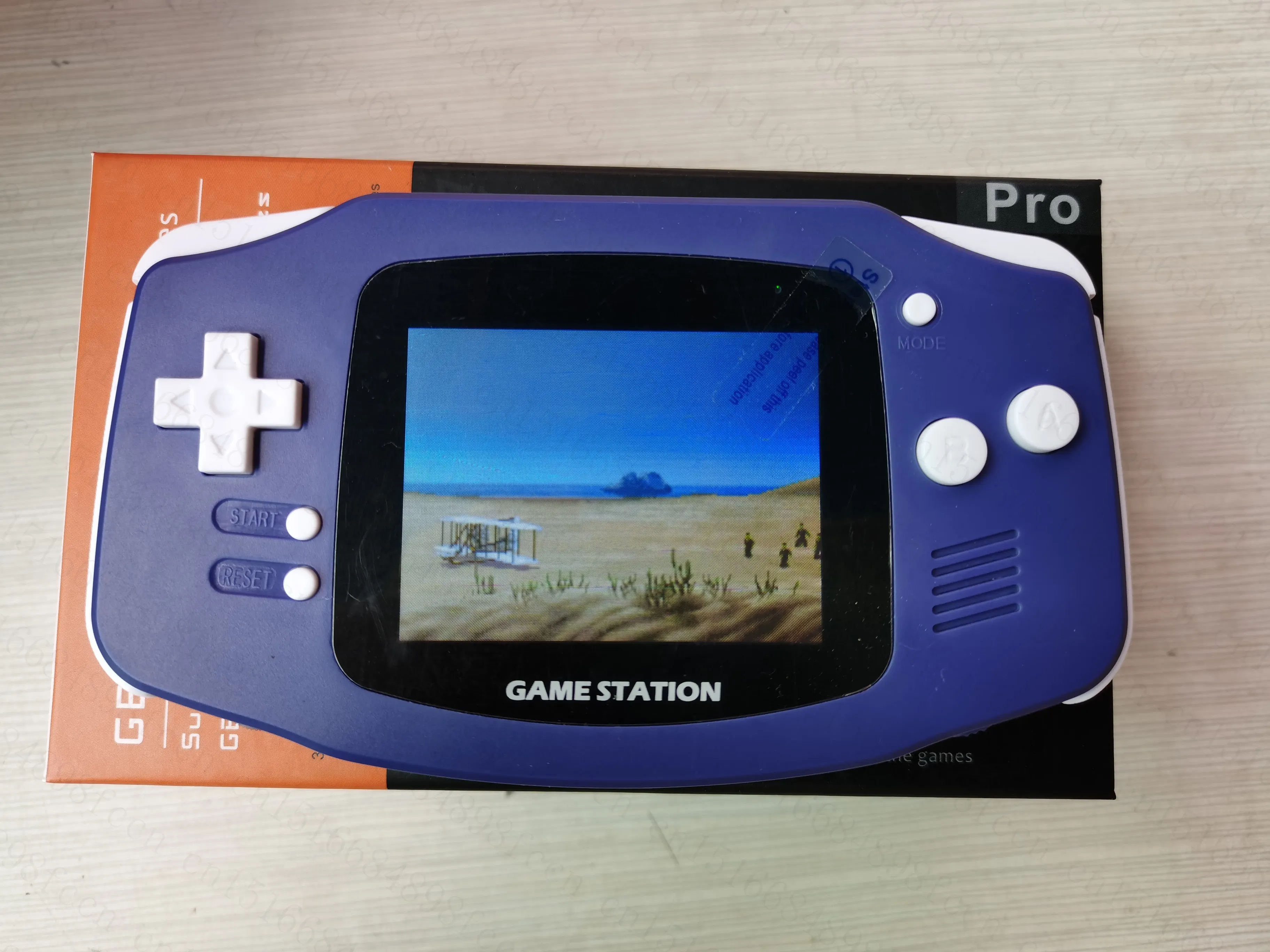 5180 Games 3 Inch Retro Handheld Game Console Player with 3 Emulators for Genesis for Nes for GBA  Support TF Card Save&Load