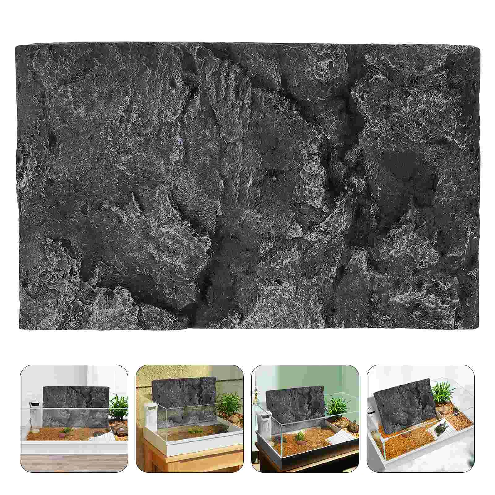 

Lifelike 3D Reptile Tank Background Board Crawler Box Background Plate Tank Decorative Plate Turtle Tank Background Decoration