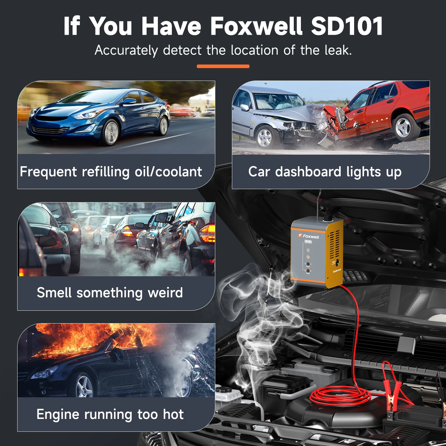 FOXWELL SD101 EVAP Smoke Leak Tester 3