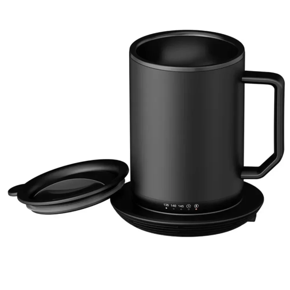 

Подставка для зарядки ionMug, 12 унций Кофейная кружка из нержавеющей стали с самонагревом и крышкой, 3,5x3,5x5 дюймов