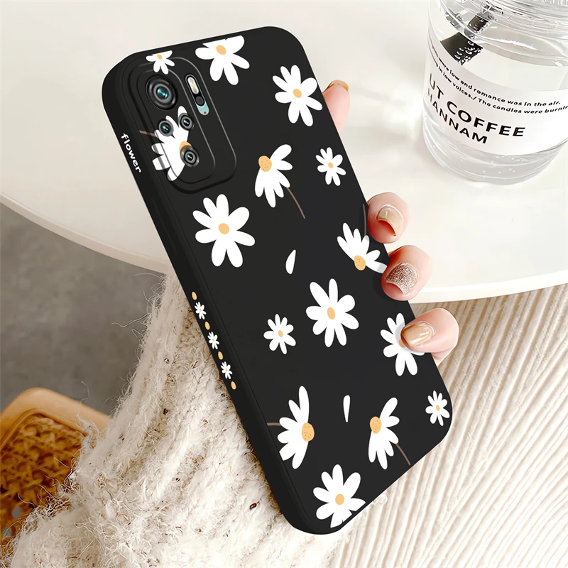Fashion Cute Daisies Soft Silicone Shockproof Phone Case