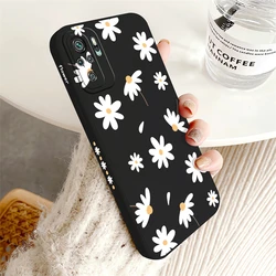 Custodia per telefono in silicone morbido antiurto con margherite carine
