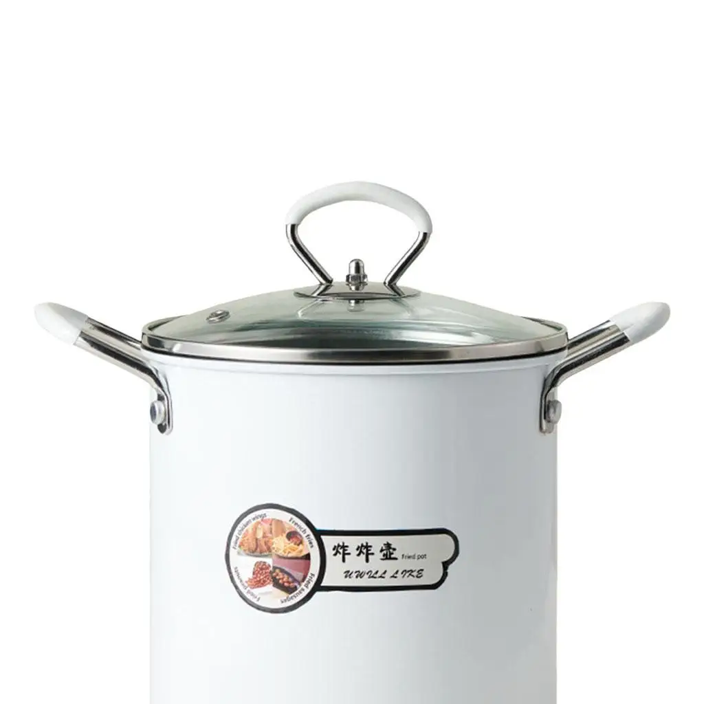 Japanese Style Deep Frying Pot with Handle & Lid 3.5L Nonstick Coating with Strainer Noodle Pot Oil Fryer for Fish Shrimp Fries Japanese Style Deep Frying Pot with Handle & Lid 3.5L Nonstick Coating with Strainer Noodle Pot Oil Fryer for Fish Shrimp Fries