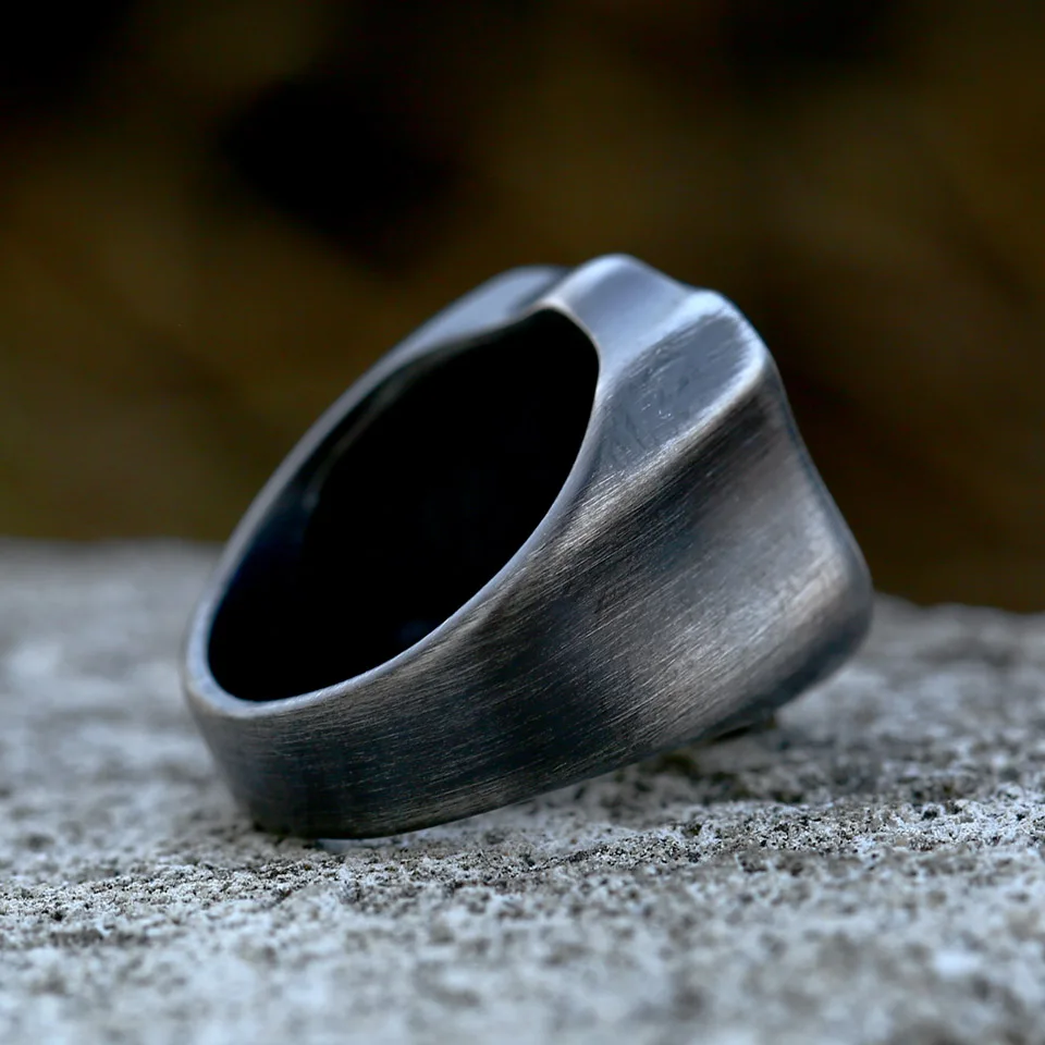 Anello Biker In Acciaio Inox - Stile Vintage Per Uomo, Taglie 7-15 - Foto 4