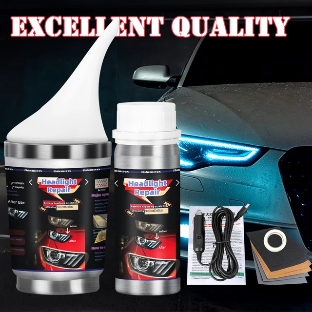 Car Headlight Lens Repair Refurbished Kit Headlights Liquid Polymer Repair Polishing  Car Headlight Restoration Kit - AliExpress