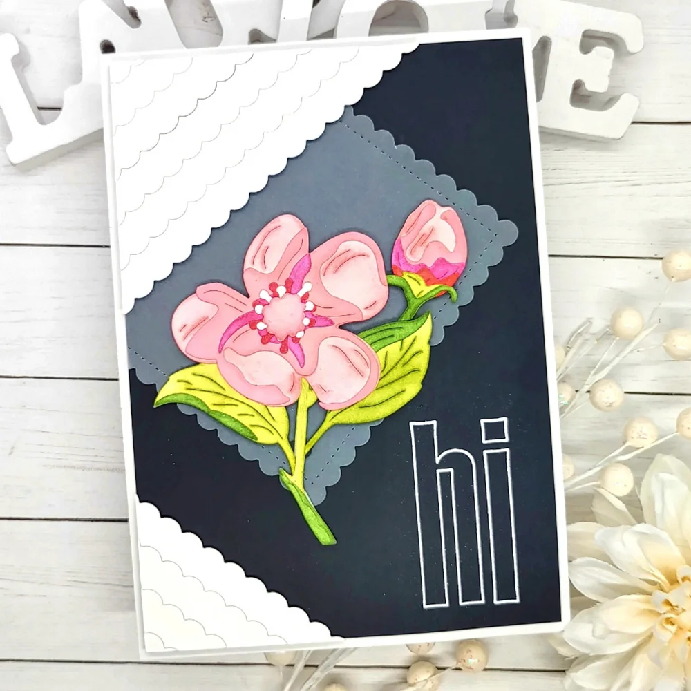 레이스 네스팅 스캘럽 직사각형 다이 컷, 카드 제작 스텐실, 크리스마스 장식 절단 다이 노엘 2023, 사진 앨범 공예