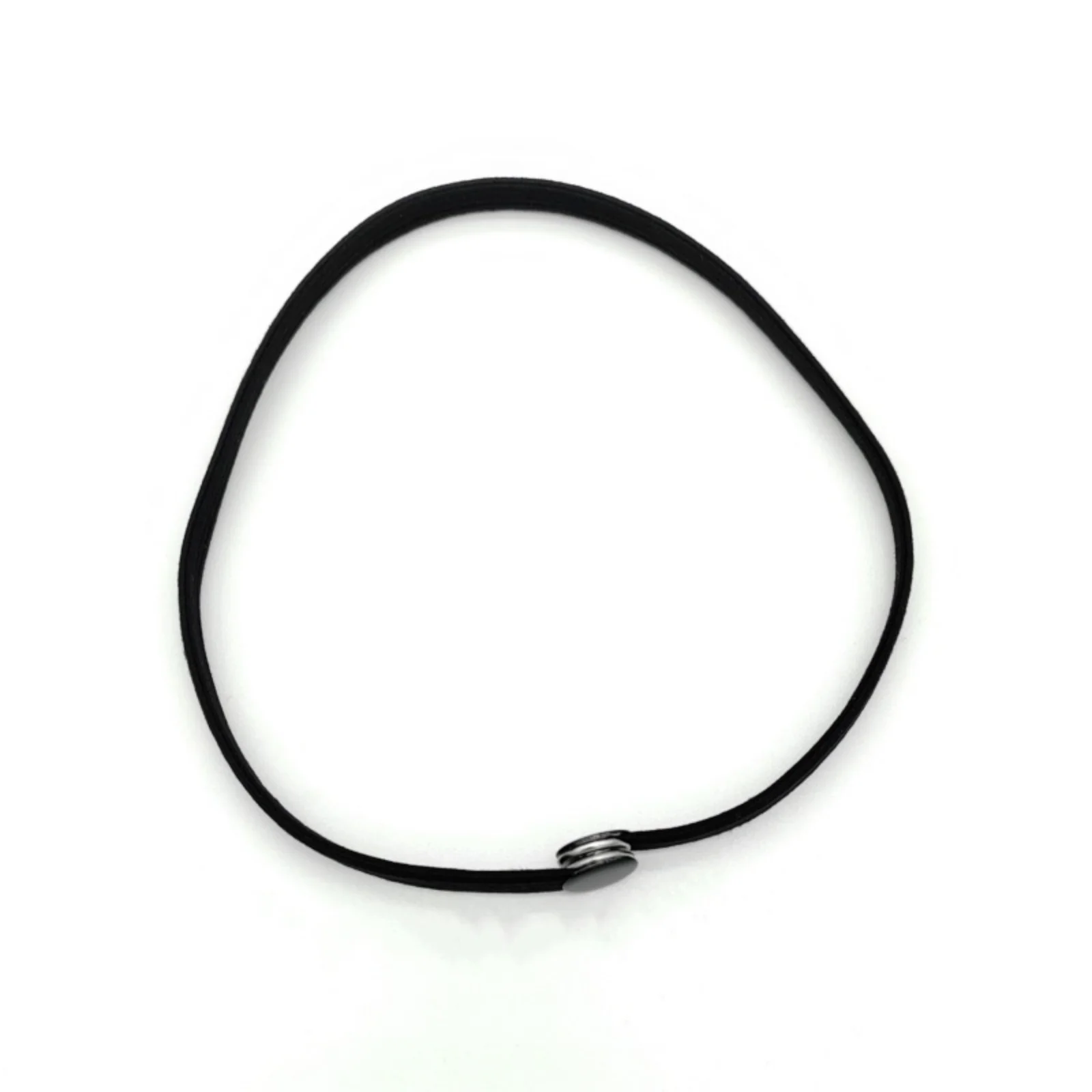 2PC New Adjustable Press -Buckle Hair Ties, Black Elastic Bands for African Puff Ponytails, Versatile Hair Accessories for Women