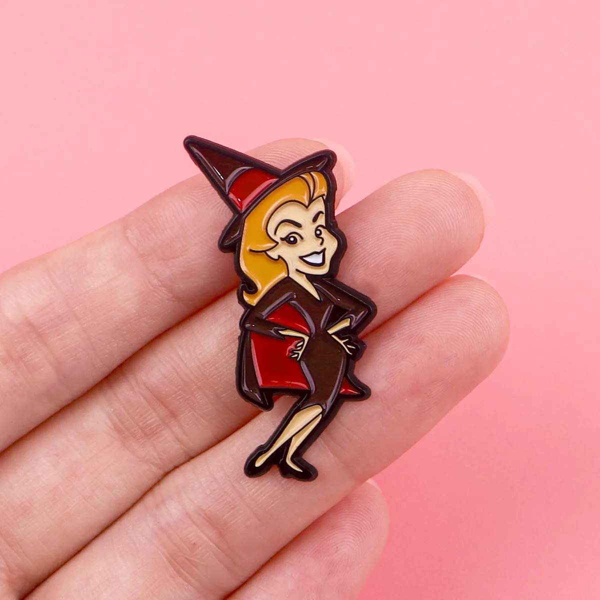 Halloween Hexe Cartoon Pin Niedliche Serie Broschen auf Kleidung Accessoires Rucksack Legierung Brosche Abzeichen Emaille Anstecknadeln – Detail 6