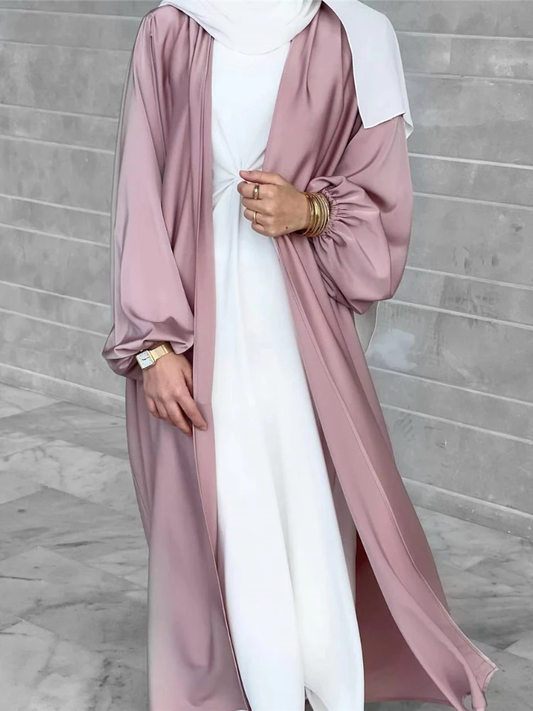 Summer Puff Sleeve Muslim Abaya Dress Dubai Women Elegant Modest Morocco Party Long Dress Islamic Turkey Eid Ramadan Kaftan Robe