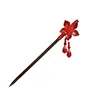 Retro Red Flower Wooden Hair Stick For Women 2025 New Year Hanfu Hairpin Chinese Style Hair Fork Hanfu Accessories 6
