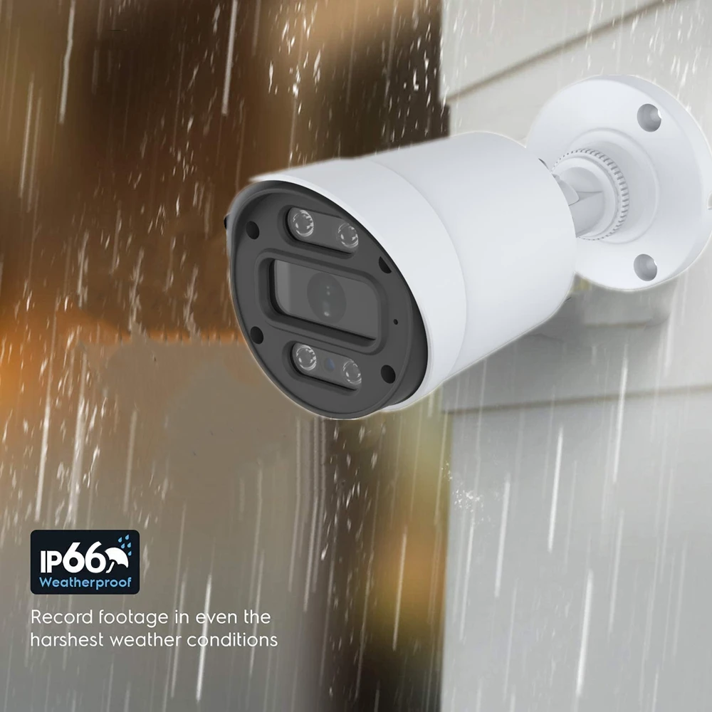 XM 5MP Ultra H.265 POE IP Camera XMeye APP AI Human Face Detection with Audio Outdoor Bullet Surveillance Camera