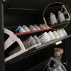 Shoe Storage Cabinet with 3 Flip Drawers & Locker, Wood Shoe Cabinet for Entryway, for Hallway Black and Gold (47.2”W x 9.5”D x 5