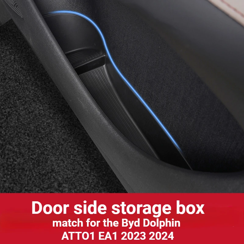 

Front Rear Door Side Organizer Tray for Byd Dolphin Custom TPE Door Slot Storage Box Anti-slip Waterproof ATTO1 EA1 2023 2024