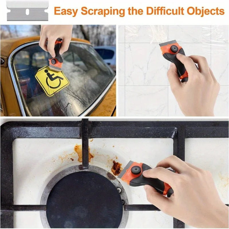 Cleaning Scraper Window Glass Ceramic Two Kinds Blade Plastic Handle