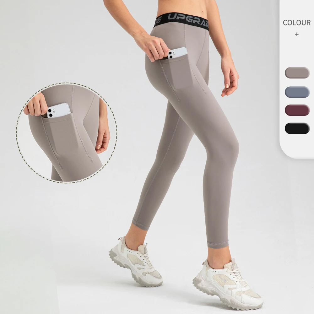 

Breathable Yoga Leggings Female Fitness Trackpants Quick Dry Running Sweatpants Sports Cropped Pants Women High Elastic Tights