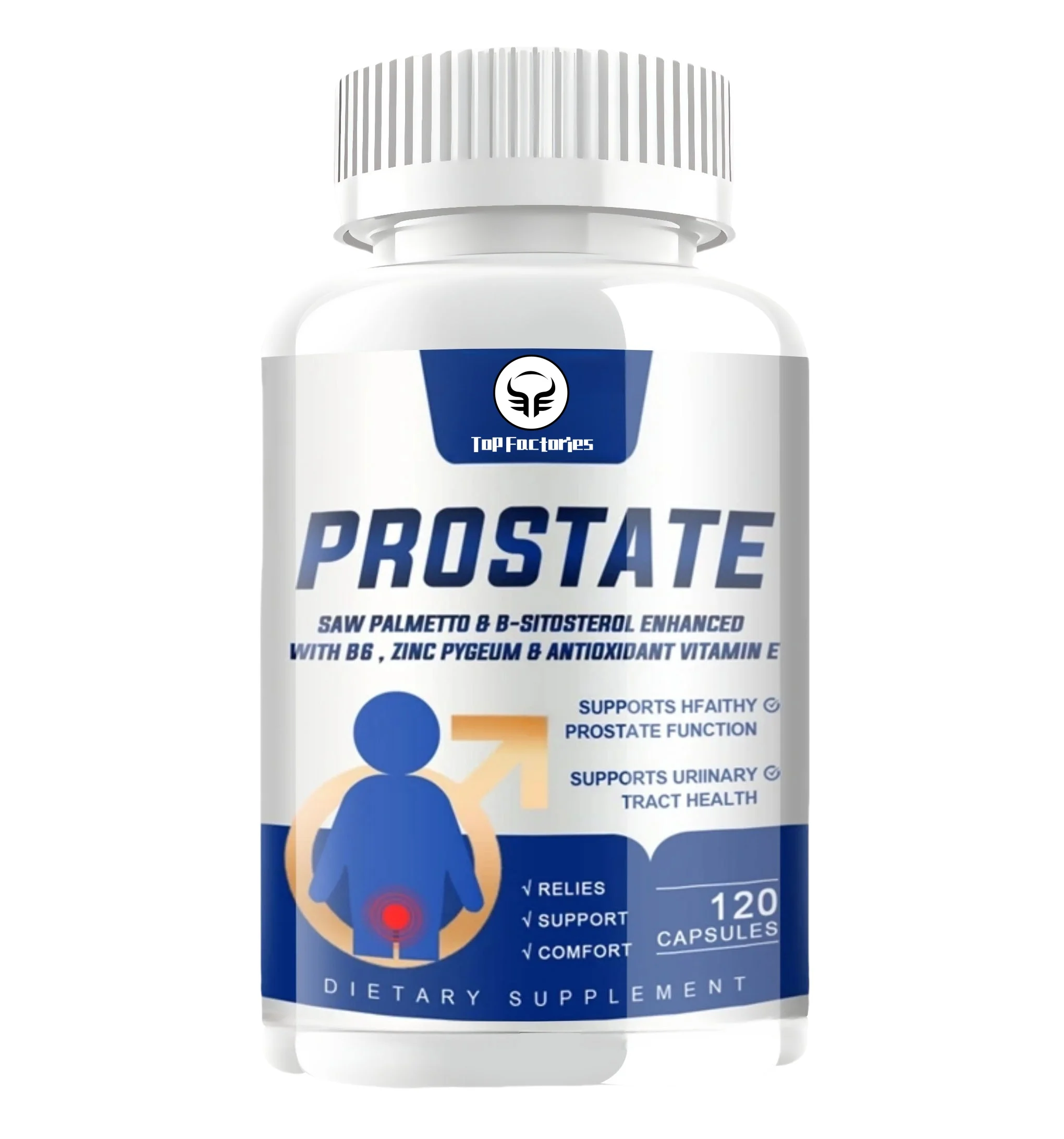 Men's Prostate Capsules With Saw Palmetto, Improve Performance, Relieve Bladder & Urination Problems, Reduce Toilet Trips
